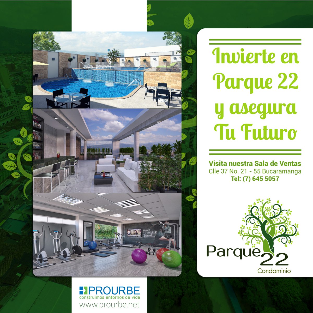 ProurbeSA's tweet photo. Hoy Miércoles ven y conoce el Beneficio 16x2 de Parque 22 Condominio, el momento ideal para tener tu apartamento, pregunta por este en nuestra sala de ventas  ubicada en la calle 37 #21-55 @vanguardiacom @Bancolombia  @CamacolS @canaltro #másfácilnosepuede #Beneficio16x2 #miapto https://t.co/tZeTPu1NeD