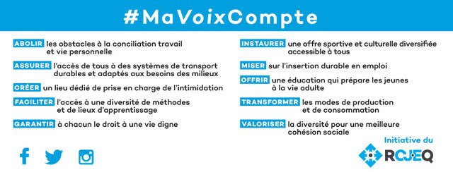 INM_voix's tweet photo. #MaVoixCompte : 10 propositions de la jeunesse pour un avenir commun  https://t.co/WW51UAPBgN @RCJEQ https://t.co/Mor34T5UFi