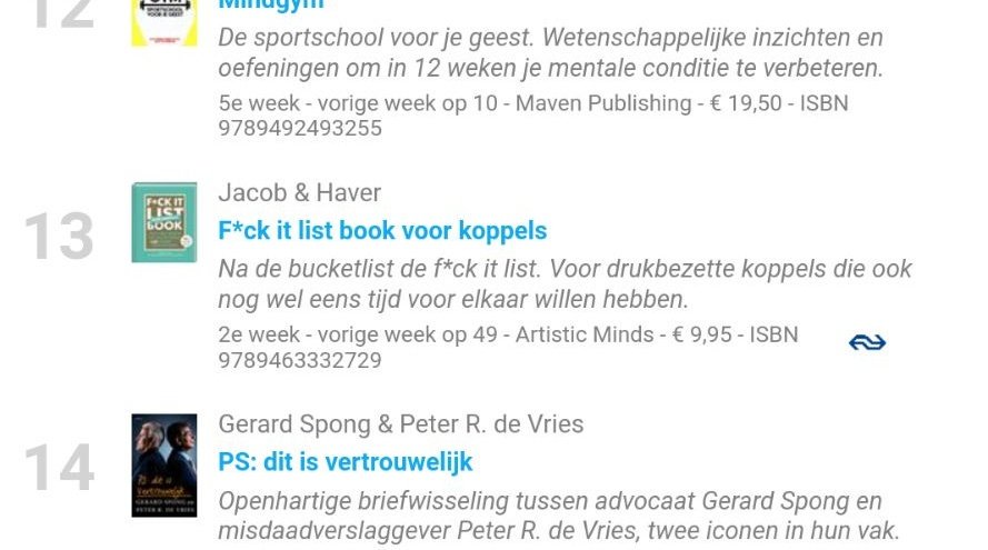 Lucky number 13! #bestseller60 #boek #fckit