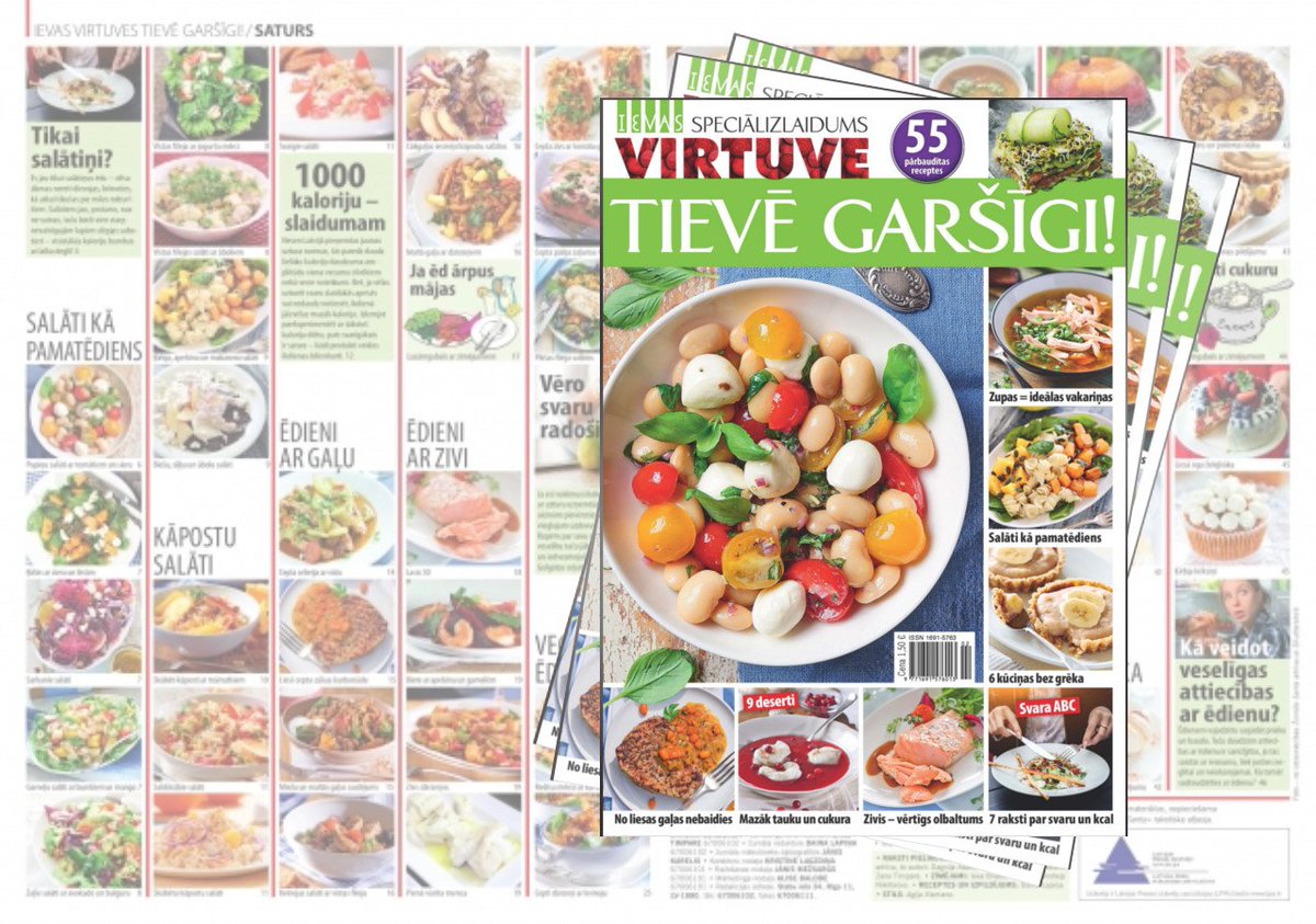 Idejas slaidām maltītēm un 7 raksti par svaru un kalorijām jaunajā IEVAS Virtuve speciālizlaidumā Tievē garšīgi! Peldsezonai gatavojies gardi! ow.ly/vuWb30iwAHA