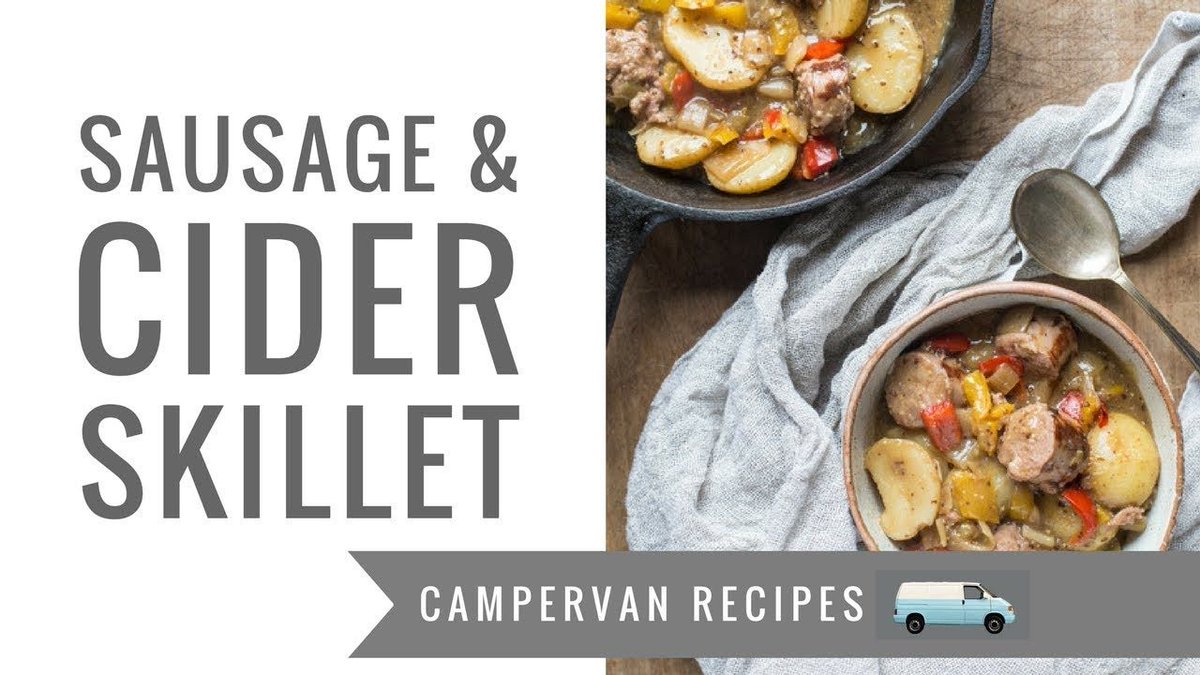 Watching <a href="/HedgeComber/">Jane 'Hedgecomber' Sarchet</a> make this delicious Sausage and Cider Skillet has made us VERY hungry and want to buy a campervan to cook in! buff.ly/2EmLs6G