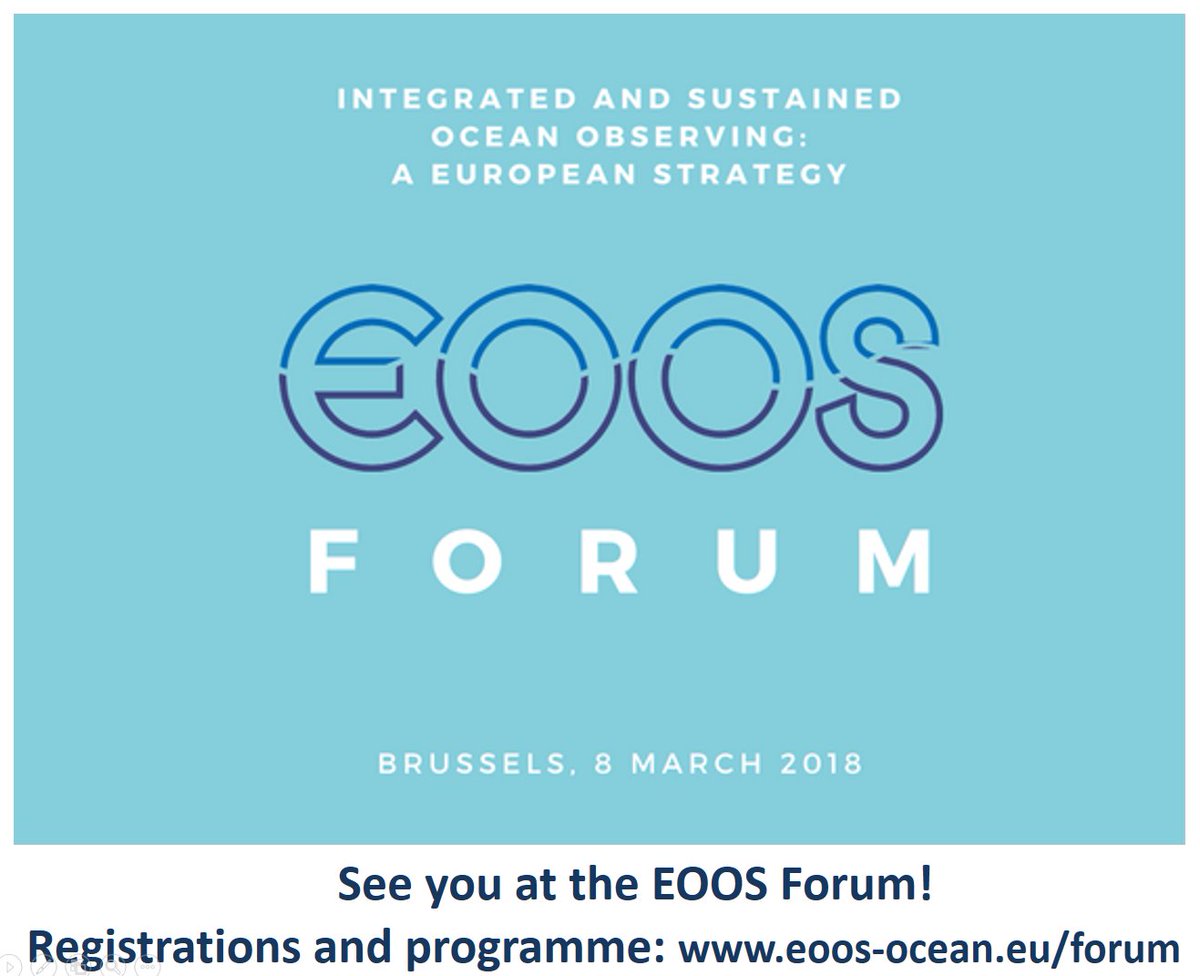 Today 12CET lunch-time webinar on #EOOS - what's missing for a truly sustainable &amp; fit-for-purpose #oceanobserving in Europe? Register &amp; Follow eoos-ocean.eu/forum/ Nadia Pinardi #JCOMM, Glenn Nolan #EuroGOOS, Angela Hatton <a href="/NERCscience/">Natural Environment Research Council</a> <a href="/NOCnews/">National Oceanography Centre</a>, <a href="/sheilaheymans/">Sheila Heymans</a> <a href="/EMarineBoard/">European Marine Board</a>