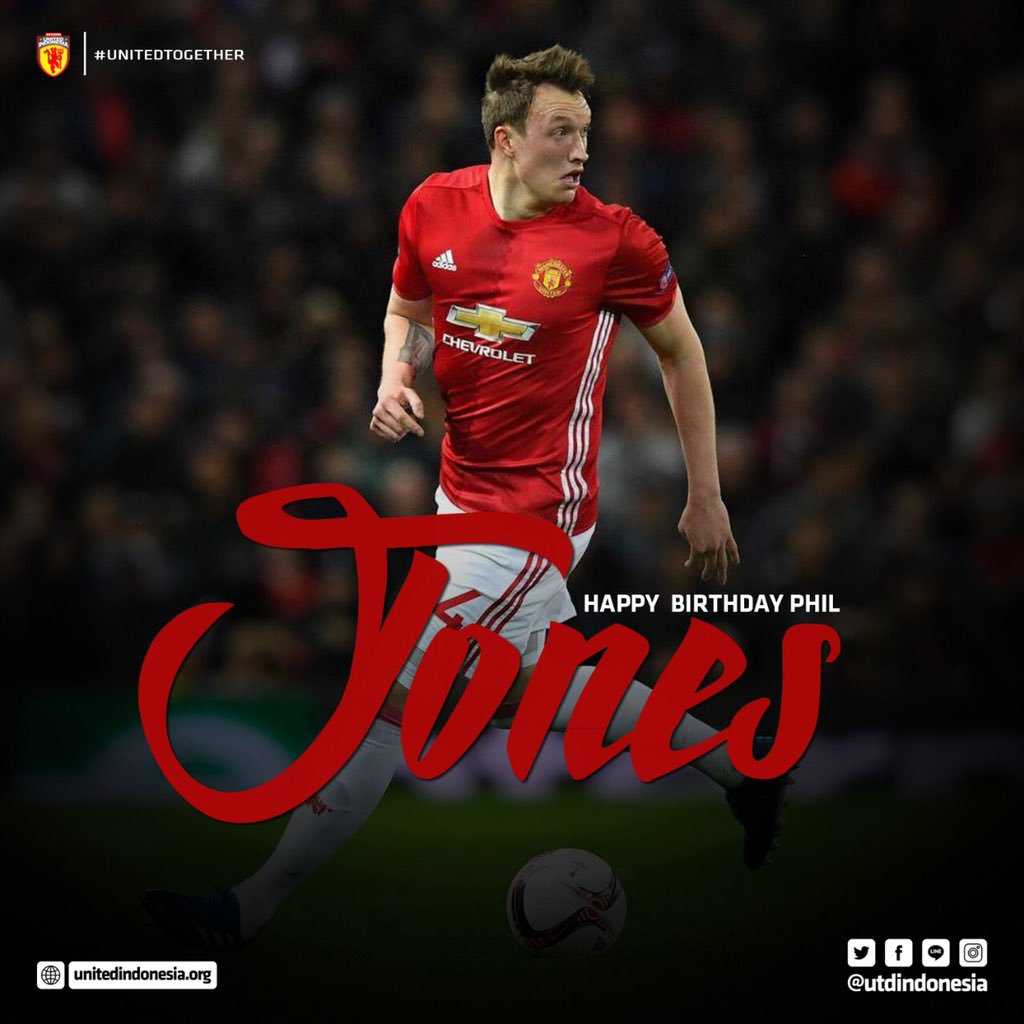 Happy birthday Phil Jones! Wish you all the best!   