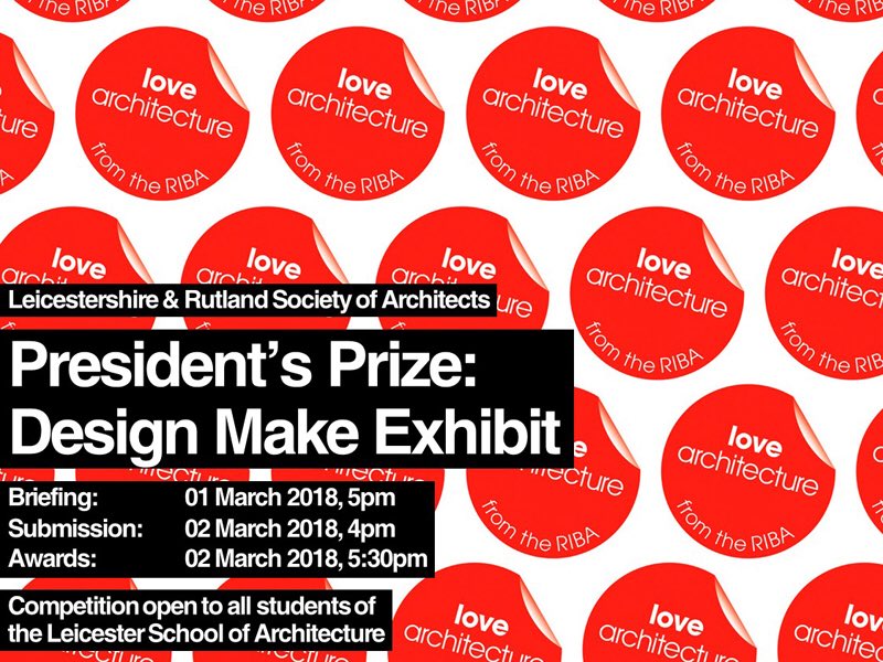 SylvesterCheung's tweet photo. All Students @DMUArchitecture @LsaSociety- we @architectsLRSA encourage you to participate this unmissable ONE DAY DESIGN COMPETITION - launch 01.03.18 5pm - winning entries will be used as a key installation in our PRIME event later this year! @ribaeastmidland #lovearchitecture https://t.co/zGP9bGB6IS