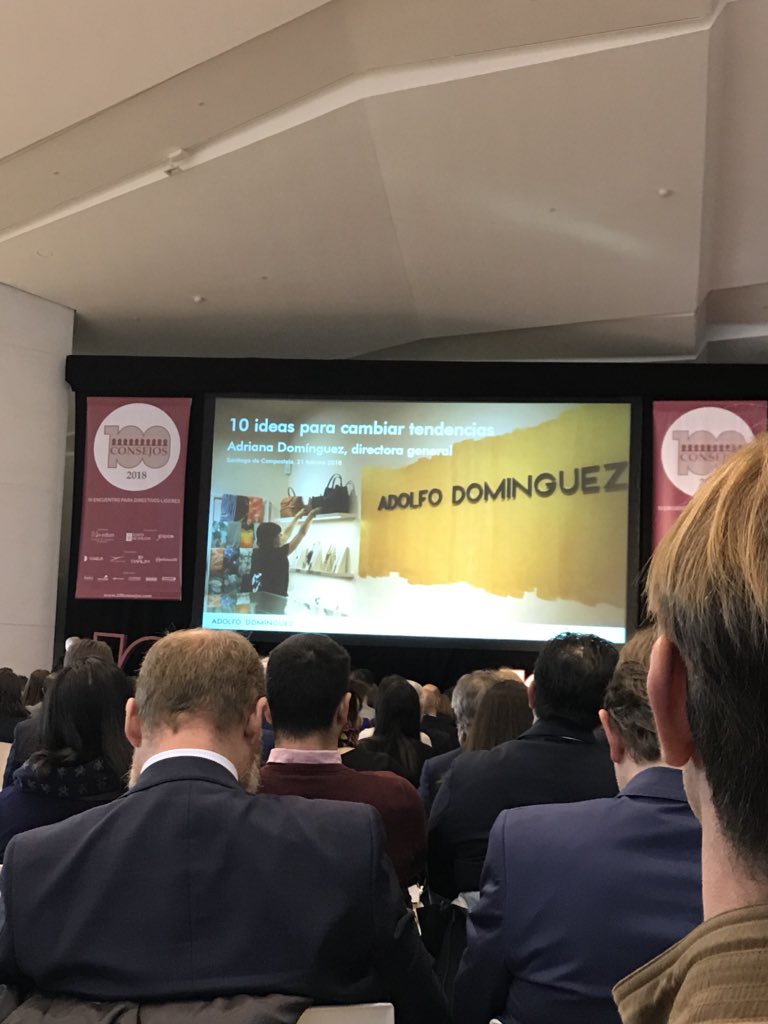 PETLEBA's tweet image. Escuchando los 100 consejos de la CEO de Adolfo Domínguez  #100Consejos2018