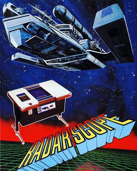 fvideogames71's tweet image. Radar Scope (1979 Arcade By Nintendo). It is a shooter that can be viewed as a cross between Taito's Space Invaders and Namco's Galaxian. The first game that Shigeru Miyamoto helped to develop #radarscope #nintendo #1979 #classic #nostalgia #arcade #arcades #arcadegames #retro