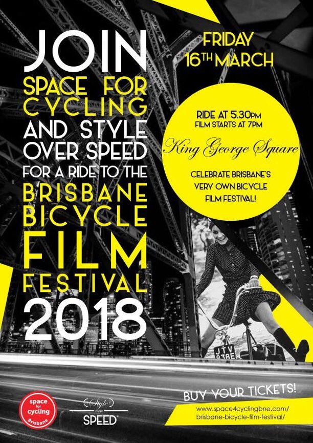 Taezar's tweet photo. Hey Brisbane peeps, guess what? #StyleOverSpeed time!! We’ll be leading a relaxed and oh so stylish ride to @space4cyclingbn’s Bicycle Film Fest. https://t.co/xdCfjxpMzD