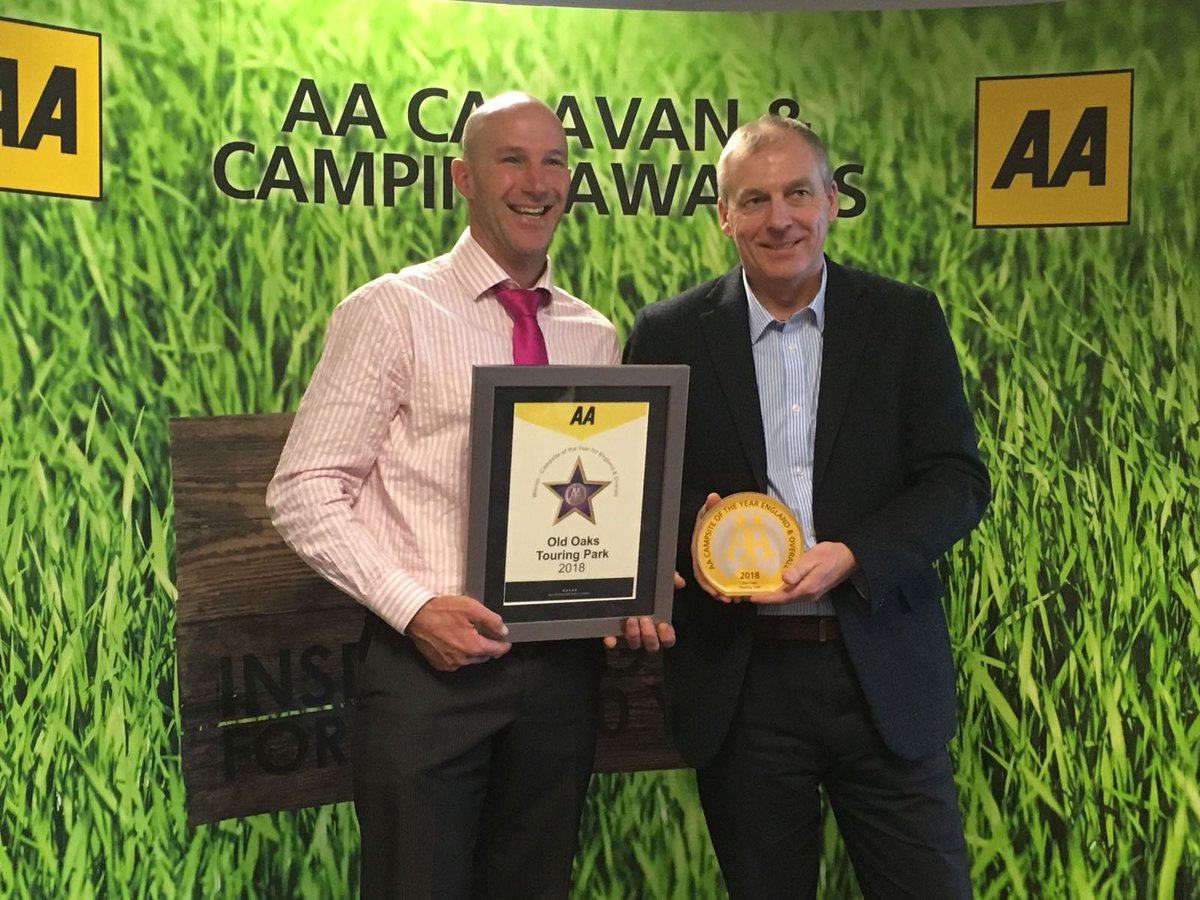 A massive congratulations to <a href="/TheOldOaks/">Camp & Glamp Glastonbury</a> on their accolade for <a href="/TheAA_Lifestyle/">The AA Lifestyle</a> Campsite of the Year for England and Overall 2018, presented yesterday as part of the <a href="/CaravanCampShow/">Caravan, Camping & Motorhome Show</a>. #CaravanCampShow