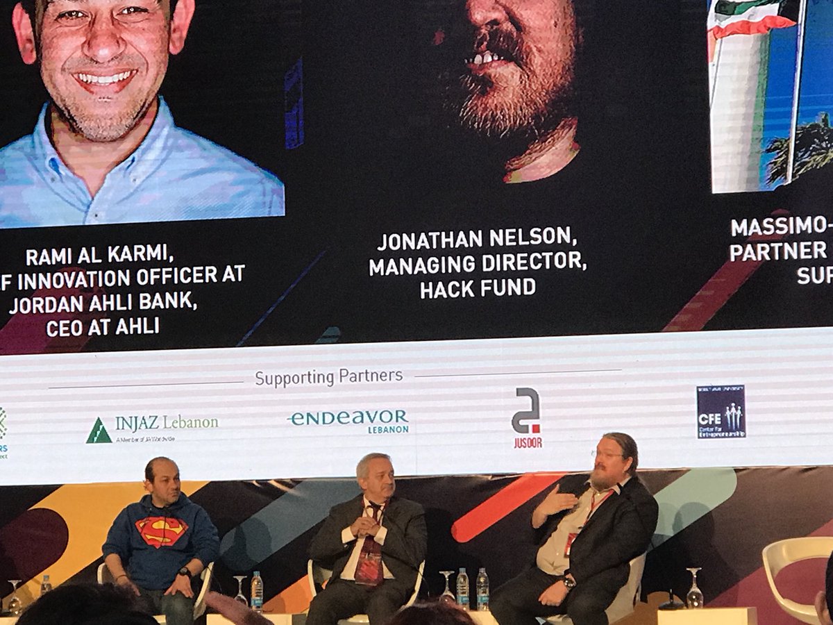 BeirutDigitalD's tweet photo. Jonathan Nelson, Managing Director of #HackFund pitching in on the technology behind bots such as Alexa, Siri, Cortana...
A lot of other interesting topics are also coming up on this panel at @ArabNetME 2018 Beirut! https://t.co/K766i6v0Aj