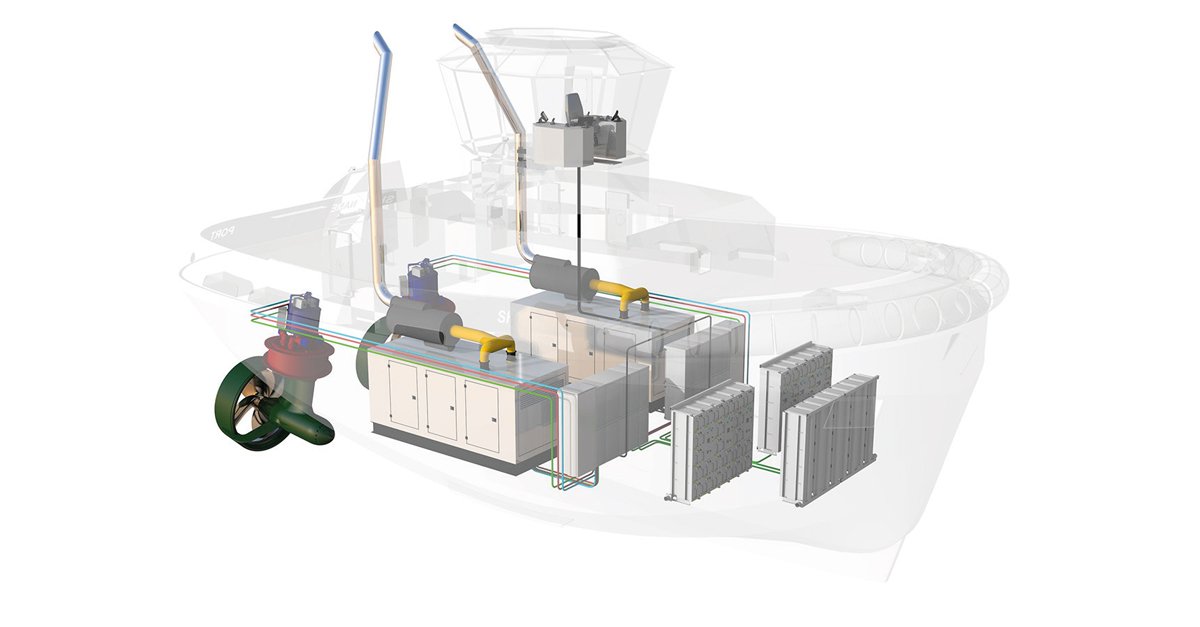 The advantages of a low emission  hybrid e-tug by Offshore Ship Designers &amp; RH Marine goo.gl/XaLQd2