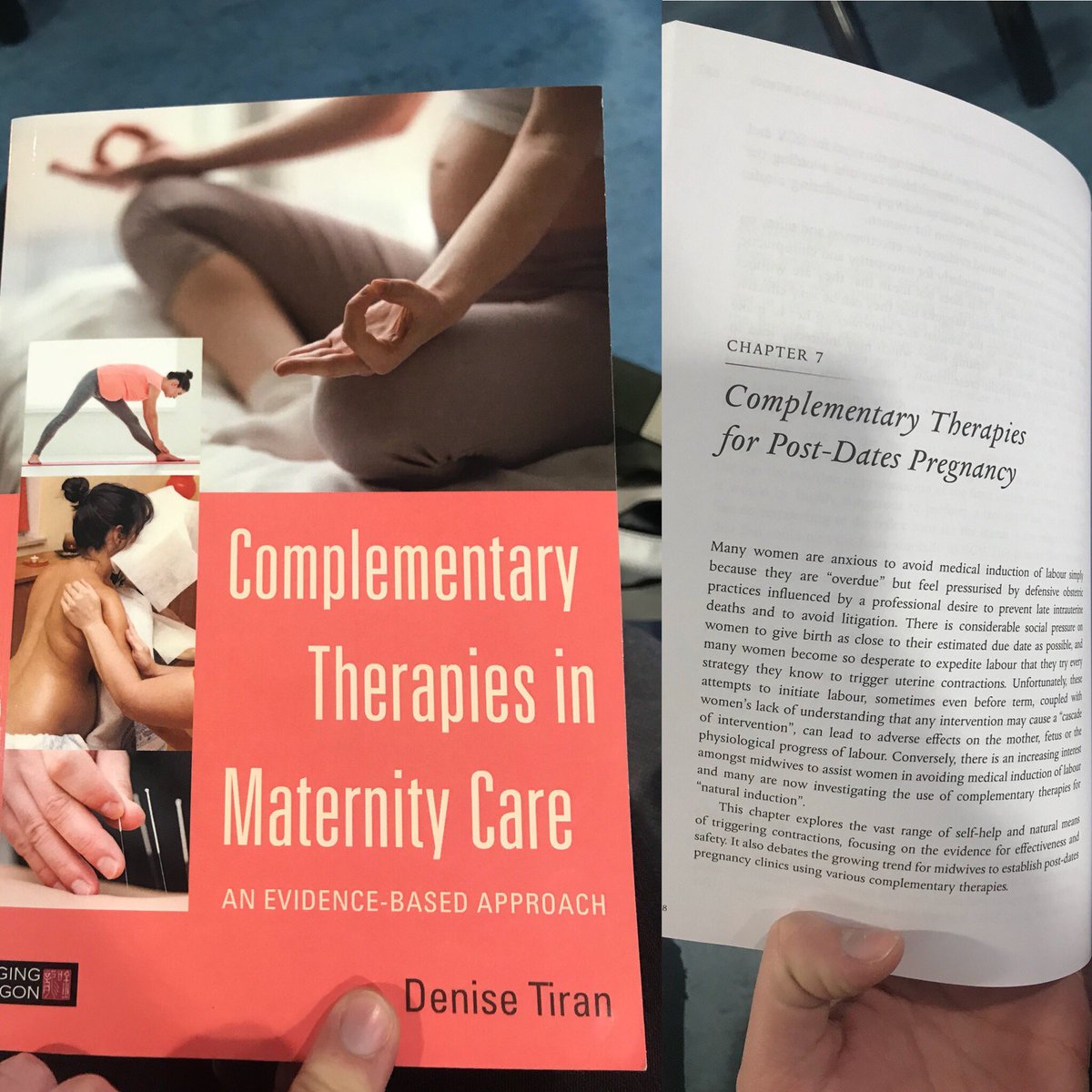 cmdbritton's tweet photo. In my element reading this 😍💜🤰 #postdates #complementarytherapiesinmaternity https://t.co/fuweEQfiGN
