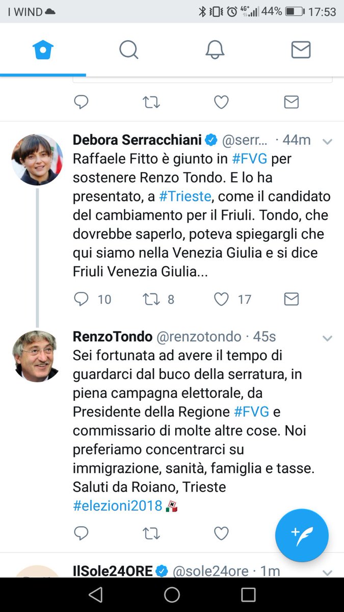 renzotondo's tweet photo. #elezioni2018 immigrazione, sanità, famiglia, tasse, lavoro e infrastrutture sono le nostre priorità. Le polemiche le lascio ad altri. Ma se mi attaccano,rispondo. Con garbo,consentitemi. https://t.co/vIDIAlRxu4