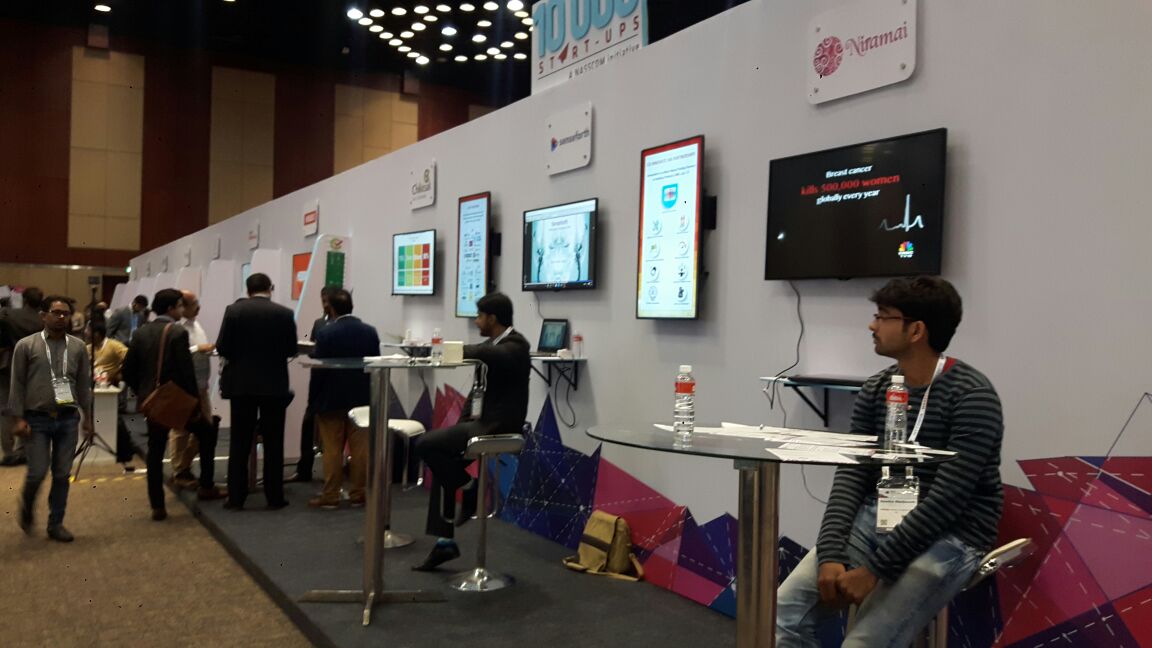 nasscomstartups's tweet photo. On the last day of NILF 2018 Hyderabad, don't forget to visit the #10000Startups pavilion and meet the #healthtech heroes of tomorrow.
Showcasing #startups - #Niramai, #Senseforth and #Chikitsak. #NILF2018 #WCITIndia2018 https://t.co/8YKtZXZ9en