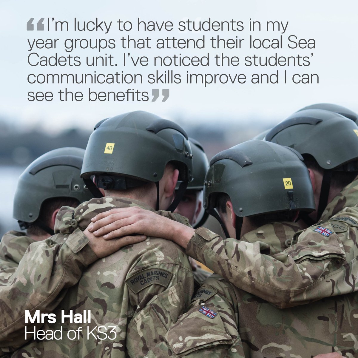 Being in Sea Cadets can help young people in all aspects of life -
 including school #NeverOrdinary