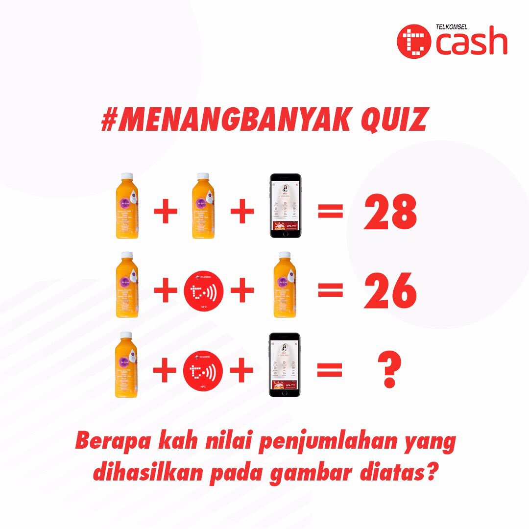 linkaja's tweet photo. Hi Buddies! Agar kamu semakin #MenangBanyak, yuk ikutan Quiz dari TCASH! Jawab pertanyaannya, tag 2 temen kamu, dan menangin saldo TCASH 100k masing-masing buat 6 orang beruntung! Info S&amp;K kuis https://t.co/QG9ENfoVPw https://t.co/McGuMeYZdP