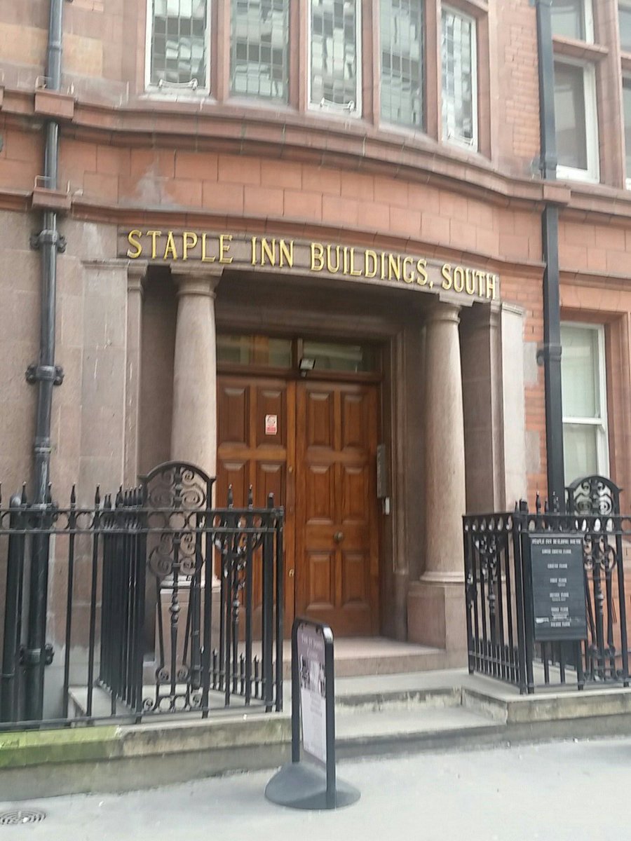 Outside Staple Inn, reading live tweets from the CDC select committee #winning. Or perhaps that should be #WINRS #CDC