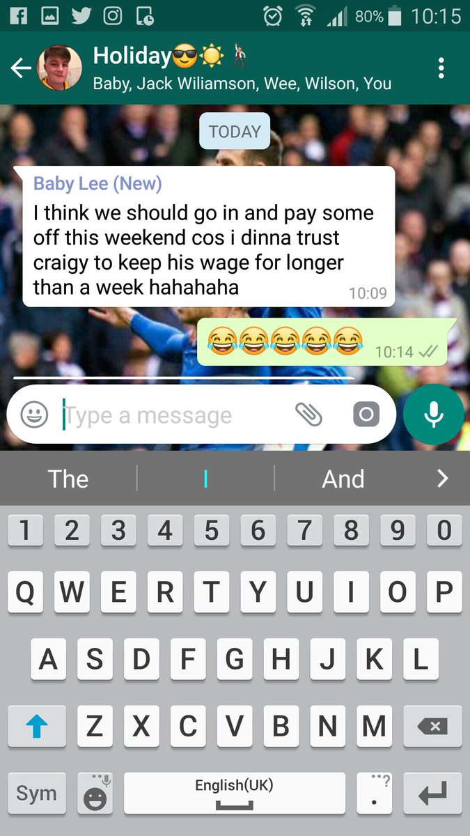 Nice to see ma pals have faith in me 😂😂