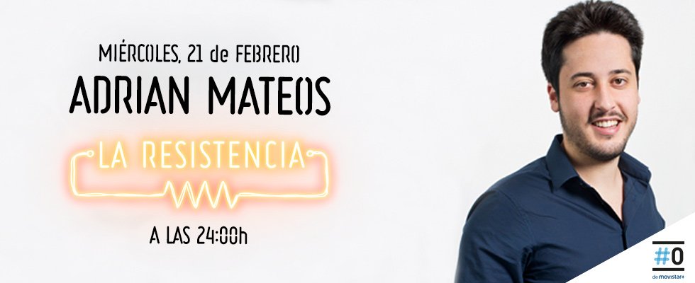 La Resistencia por M+ (@laresistencia) on Twitter photo Hoy sacamos el tapete bueno porque viene <a href="/Amadi_17/">Adrián Mateos Díaz</a> y lo suyo es echarse un musete o una brisca. #LaResistencia Hoy sacamos el tapete bueno porque viene <a href="/Amadi_17/">Adrián Mateos Díaz</a> y lo suyo es echarse un musete o una brisca. #LaResistencia