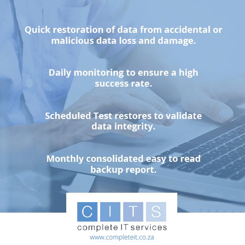 CompleteITS's tweet photo. Online and offsite backup and what it entails. 
Read more here: https://t.co/7WBcuiFPM0 https://t.co/zeUIr9A1aR