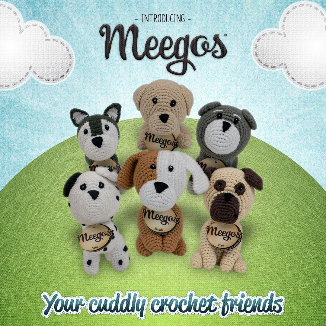 mymeegos's tweet image. Introducing Meegos, Your Cuddly Crochet Friends! Find and collect all your favourite characters and take them on an exciting journey in the soft World of Meegotopia 🌎 #MyMeegos