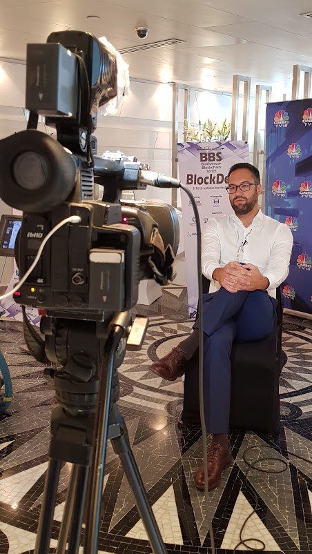 WeOwnMarket's tweet photo. We're at #BlockDelhi, pics from our CEO @Ragtschaa giving his presentation. https://t.co/fMgNNqIjAW