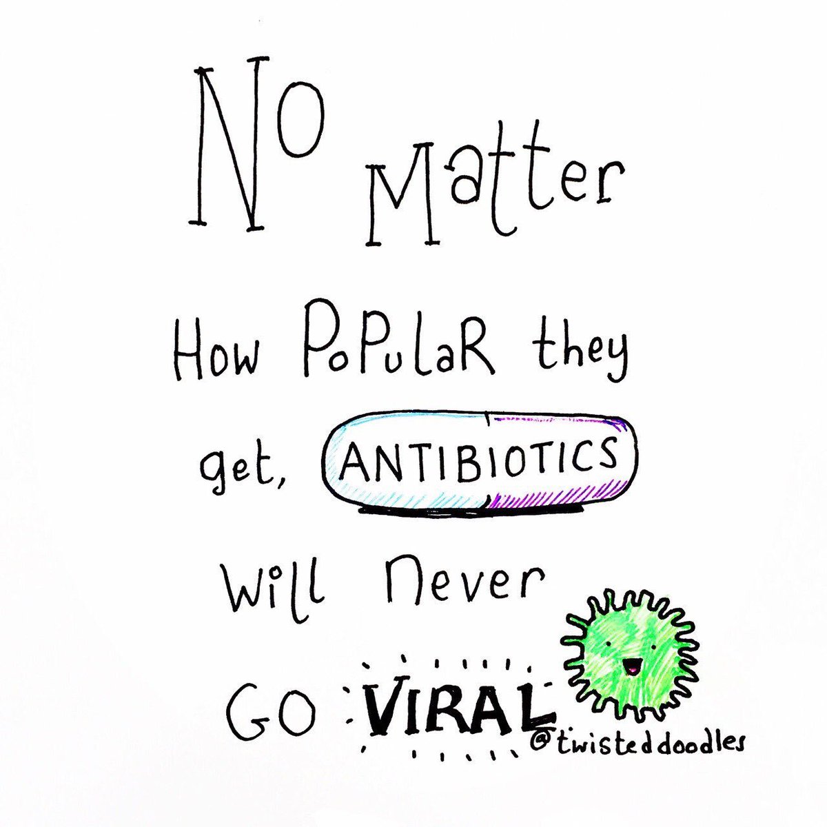 twisteddoodles's tweet image. Medical microbiology pun #Science