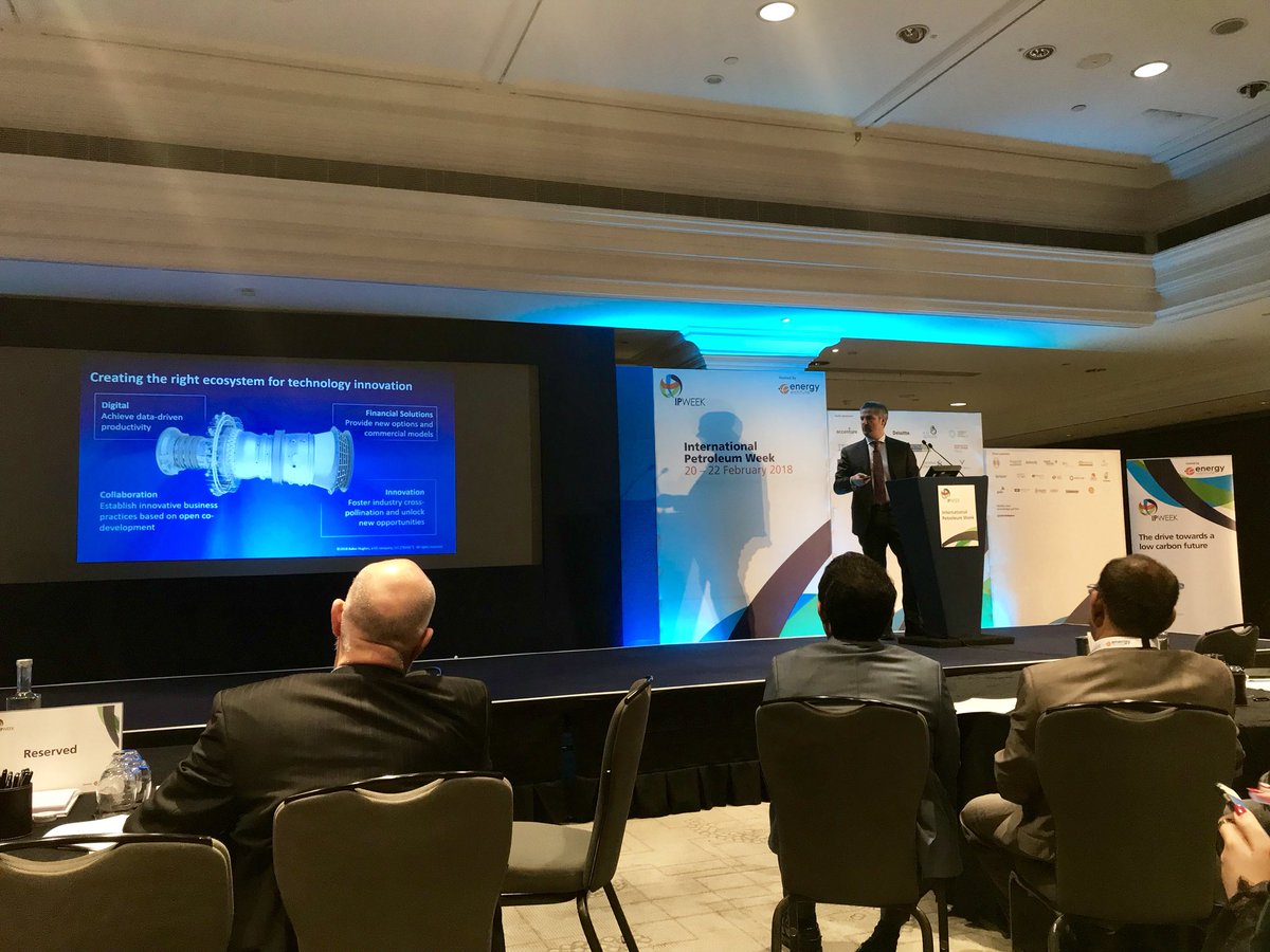 fed_ant's tweet photo. Very inspiring keynote speech today from @LucaMariaRossi VP Industrial &amp; Product Management TPS @BHGECO about the transitioning to a sustainable energy future leveraging oil and gas capabilities, at International Petroleum Week in #London #IPWeek #ipweek2018 @EnergyInstitute https://t.co/yGqKdjnpaO