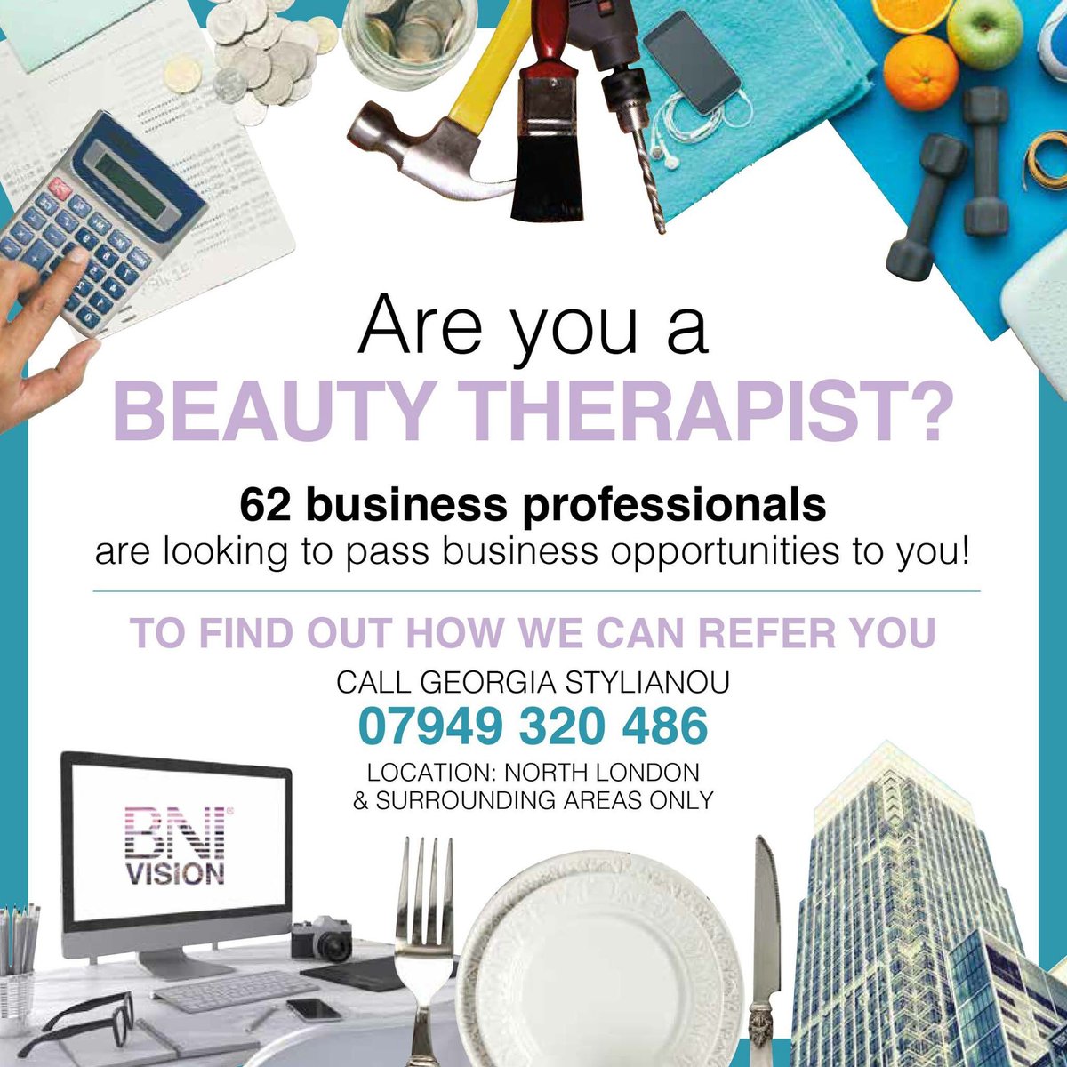 Any #beautytherapists in the #Enfield or surrounding area looking for more business?  Then get in touch and come visit us. You could end up meeting your next big client