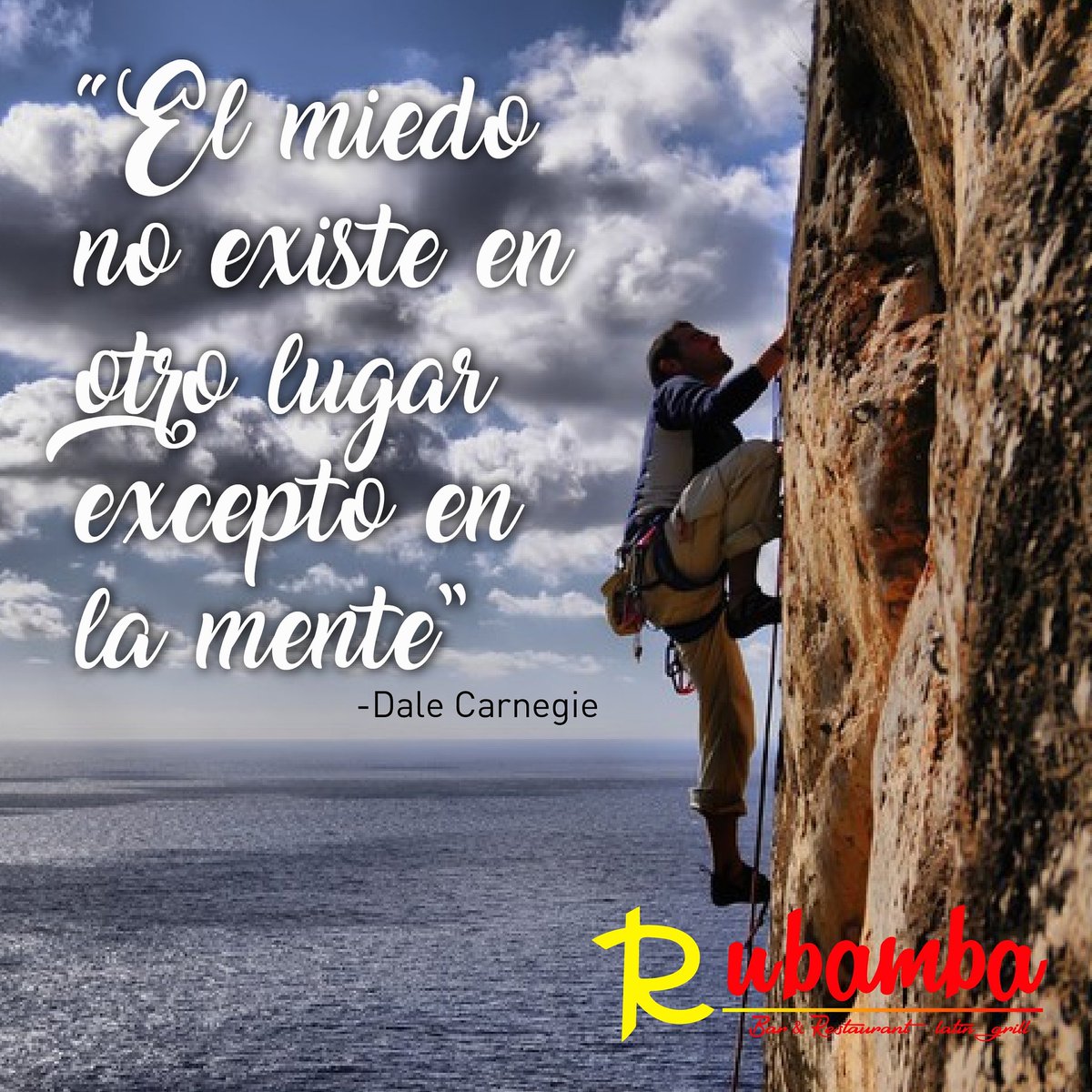 RubambaRestaura's tweet image. La única forma de comenzar a vencer el miedo es afrontandolo, al hacerlo piensa con calma, toma decisiones y avanza con paso firme hacia el futuro. #Rubamba te desea un feliz miercoles... #VenceElMiedo