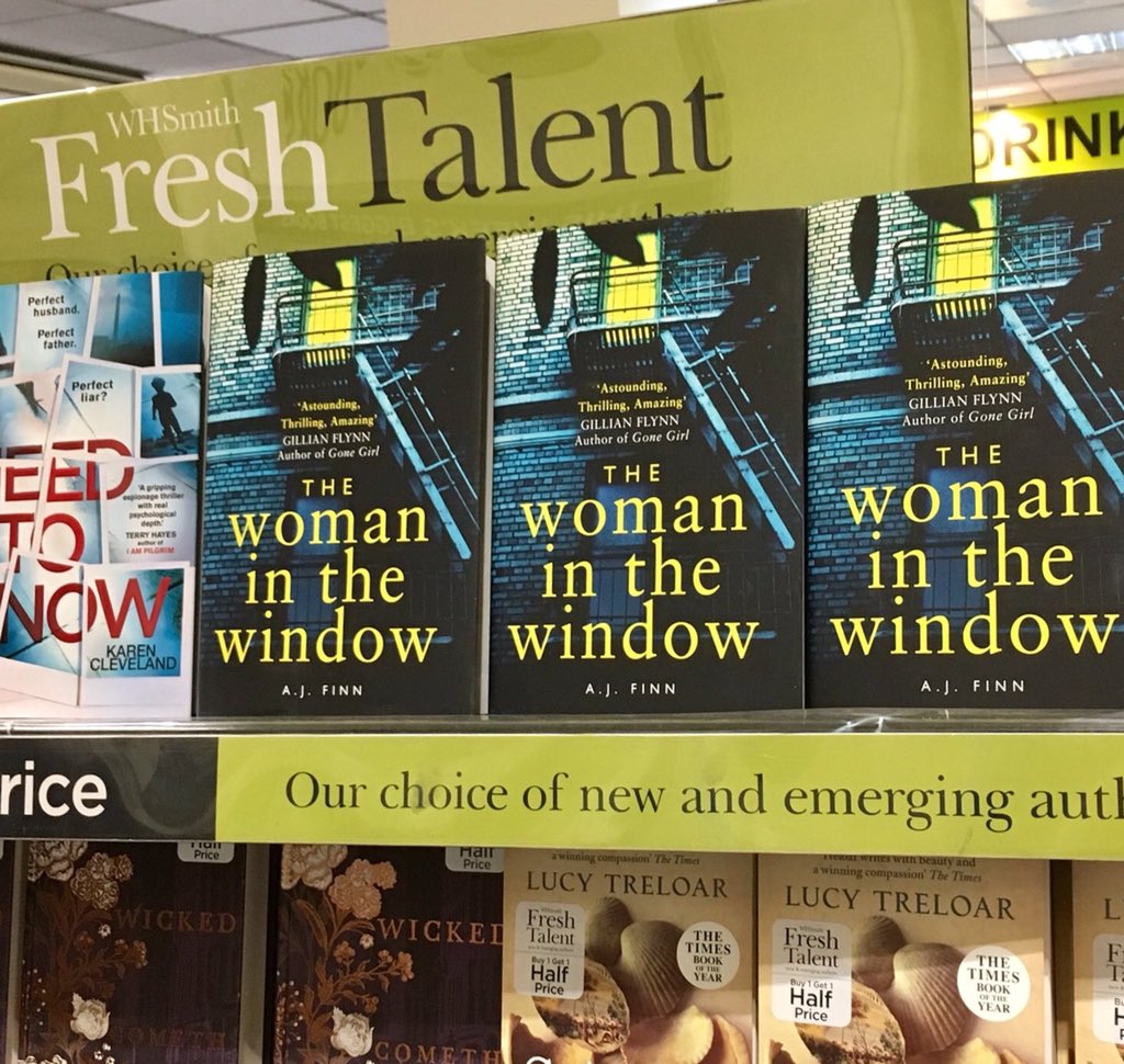 LizDawsonPR's tweet image. #FreshTalent #EmergingAuthors #TheWomanInTheWindow #AJFinn @AJFinnBooks