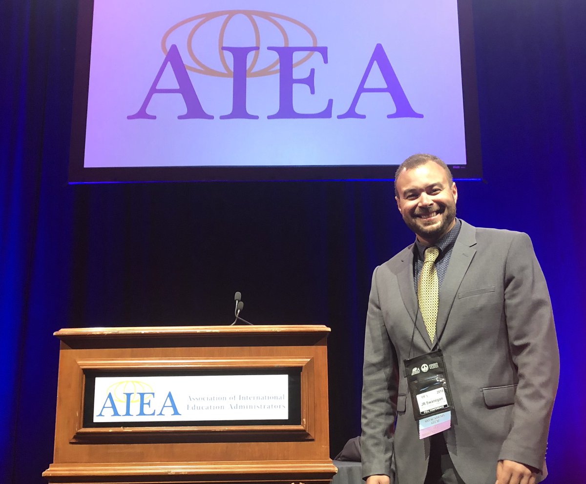browncenter_su's tweet image. Congratulations to JR Swanegan, assistant dean for international programs @StetsonLaw - named 2017-2018 Presidential Fellow at the Association of International Education Administrators Conference @StetsonU #aiea2018 (link: aieaworld.org/2017-2018-aiea…) aie