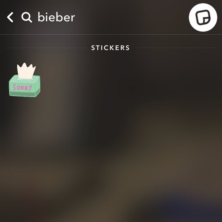 AmyKarczewski's tweet photo. When you type @justinbieber in the search for images on @Snapchat #Dead 😂😂

#WednesdayWisdom #bieber #SorryNotSorry https://t.co/uF8P8ZpySU