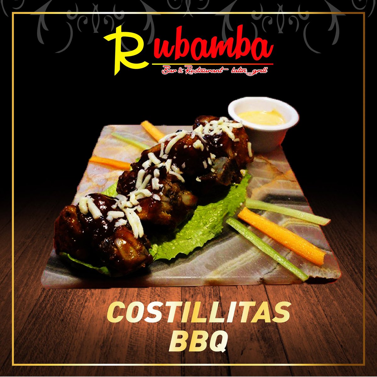 RubambaRestaura's tweet image. #Costillitas ¿Te provocan? 
En salsa BBQ, buffalo, mango habanero… ¡Mmmm deliciosas! No esperes más, ven a probarlas en #Rubamba y acompáñalas con una cerveza bien fría ¡Visitanos! En Realizado Ibiza, 58 Norte, Esq. Flor de Ciruelo, Playa del Carmen, Quintana Roo.