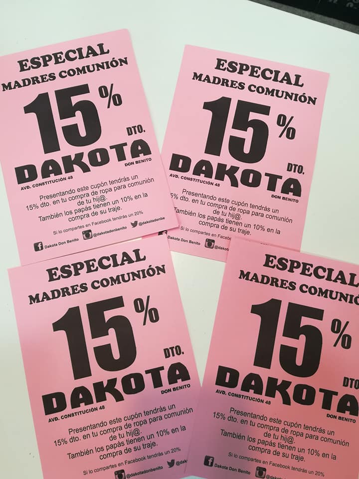 dakotadonbe's tweet photo. Mamás de Comunión !!!! YA SABÉIS QUE EN DAKOTA TENEMOS PROMOCIÓN EXCLUSIVA PARA VOSOTRAS.... 15% Dto. En conjuntos, vestidos, monos etc etc Y CON ROPA MARAVILLOSA QUE RECIBIMOS A DIARIO.
OS ESPERAMOS !!!👗👗👗💖💖

#comerciodonbenito #mujer #moda #comerciodb #extremadura #badajoz https://t.co/YURjOdFo2V