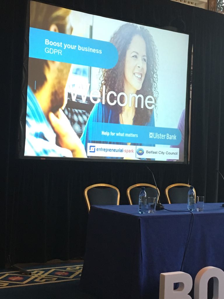 Brenda Regan our Commercial Director and IMS Co-Ordinator Sarah Nicholson, are attending the GDPR Data Protection Regulation information seminar today in Belfast City Hall.

This is to discuss how new EU data protection legislation will affect local businesses post May 2018.