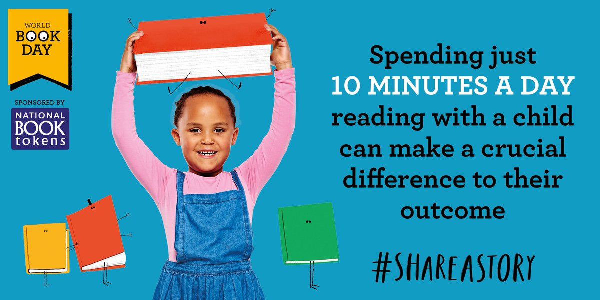 Spending just 10 minutes a day reading with children can make a world of difference. Organise your own #ShareAStory event with our FREE toolkit of ideas &amp; downloads.

worldbookday.com/ideas/share-a-…