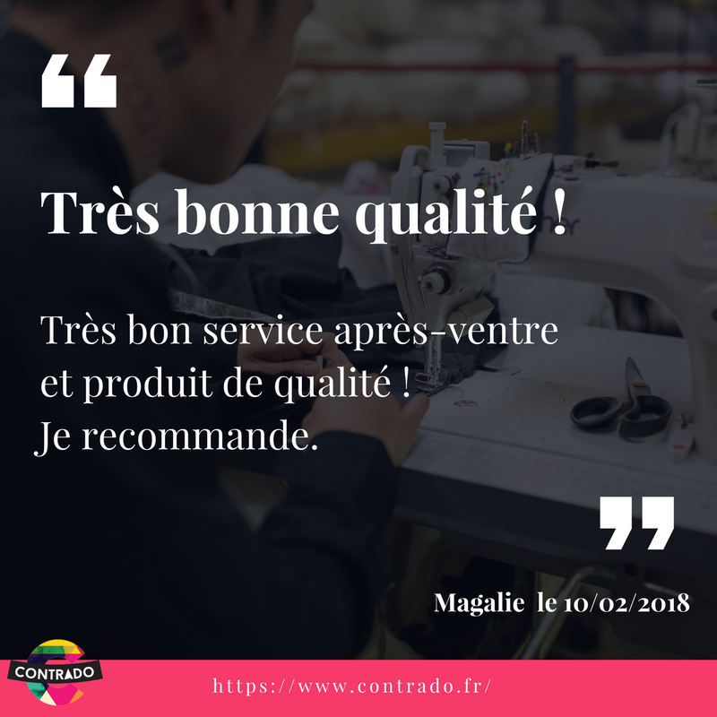 Contrado_FR's tweet image. Un grand merci à Magalie pour son commentaire ! Nous somme toujours très fiers de voir nos clients satisfaits. 😄 #paroledeclient