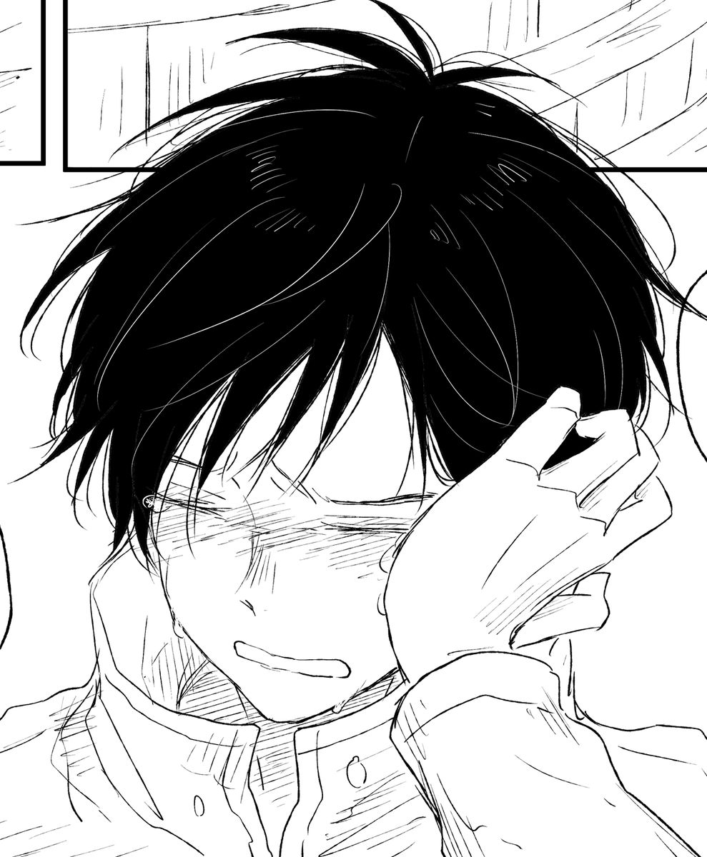 あんま描かないからたまに泣き顔描くとすごい楽しいけど
かつて自分の中でこんなに泣かせるとわくわくする攻めがいただろうか・・ってくらいカツキたのしい・・・ごめんな泣かせて・・・