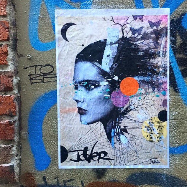 LouiJover's tweet image. Out of the studio and on to the streets of Melbourne #wheatpaste #posters #Jover