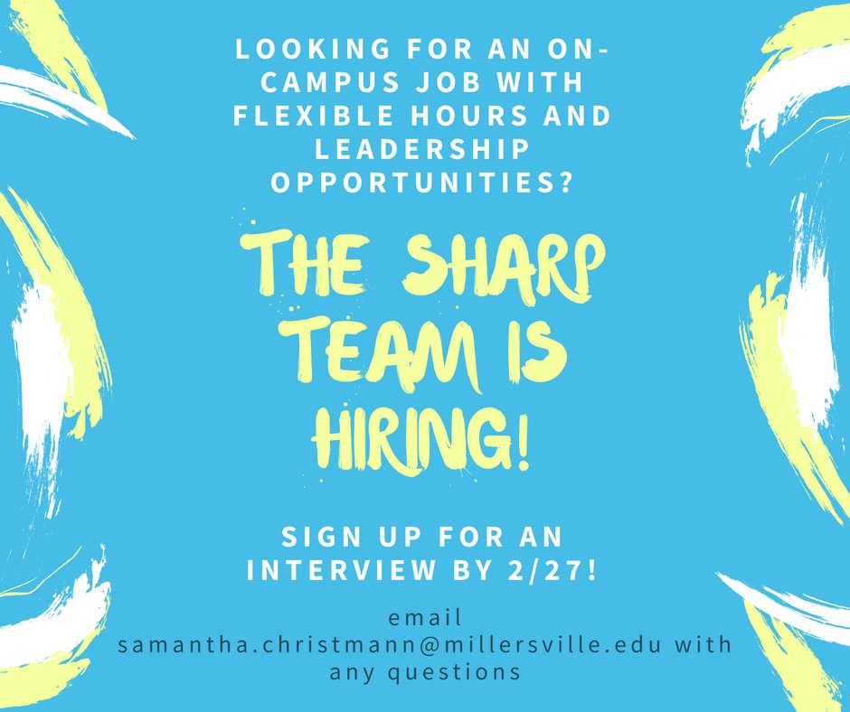MU SHARP Team (@musharpteam) on Twitter photo Sign up for an interview here: signup.com/client/invitat… and be sure to get started on your ACT 151, 34, and 114 clearances! #MillersvilleUniversity <a href="/millersvilleu/">Millersville University</a> Sign up for an interview here: signup.com/client/invitat… and be sure to get started on your ACT 151, 34, and 114 clearances! #MillersvilleUniversity <a href="/millersvilleu/">Millersville University</a>