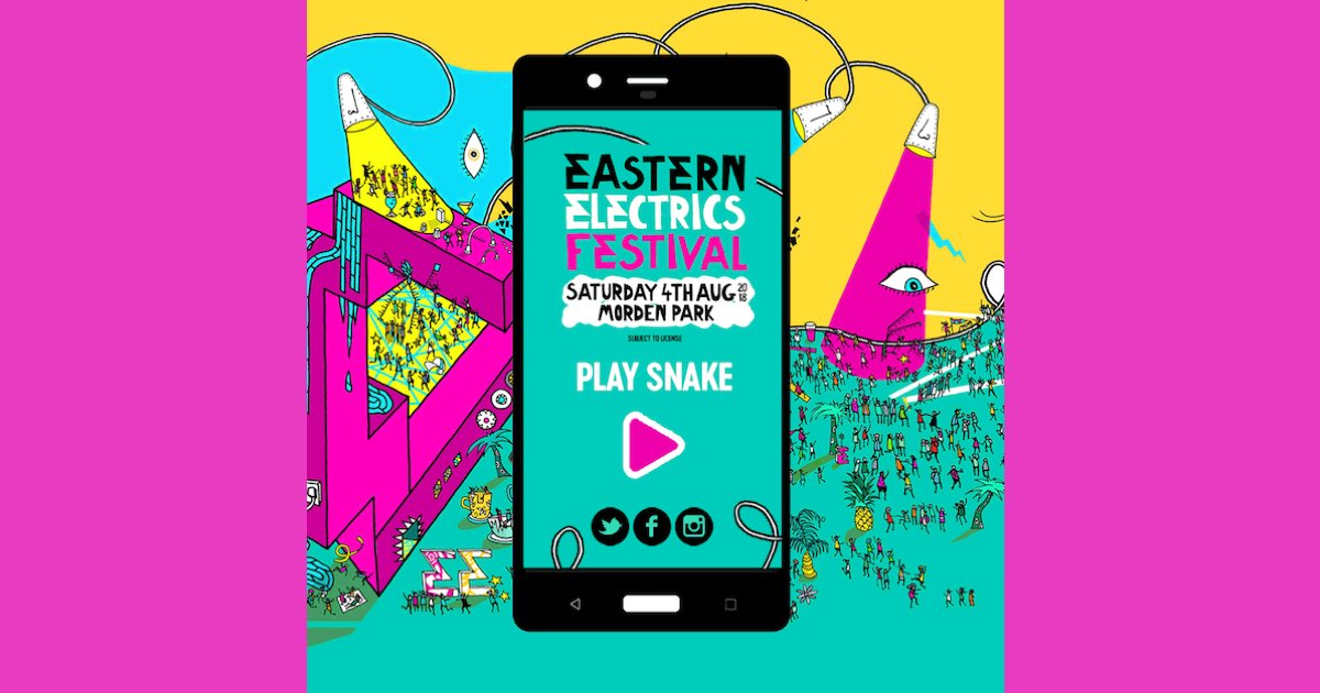 Want a sneak peak at @EElectrics 2018 lineup? Play this game of snake: po.st/SnakEE https://t.co/aIS5JlW6eF