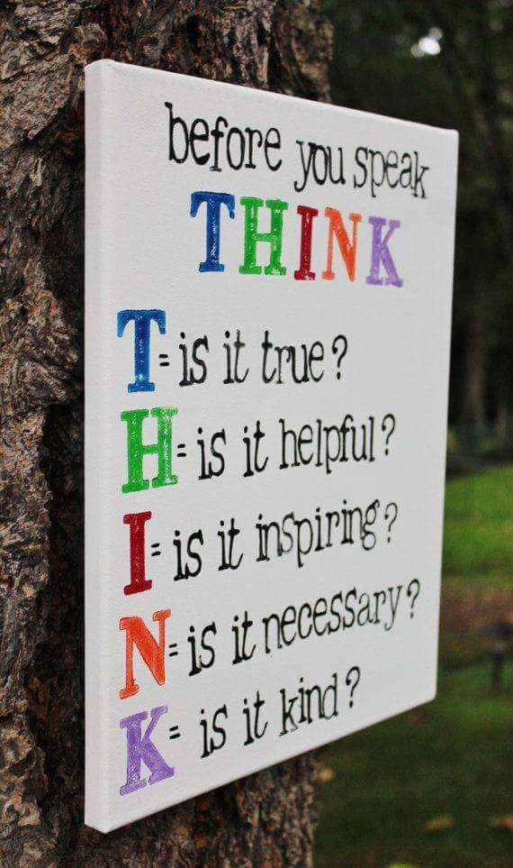 mosser1989's tweet photo. Something we can all work on, been working with my pupils on this #teaching #thinkbeforeyouspeak https://t.co/6ez47gV1Ax