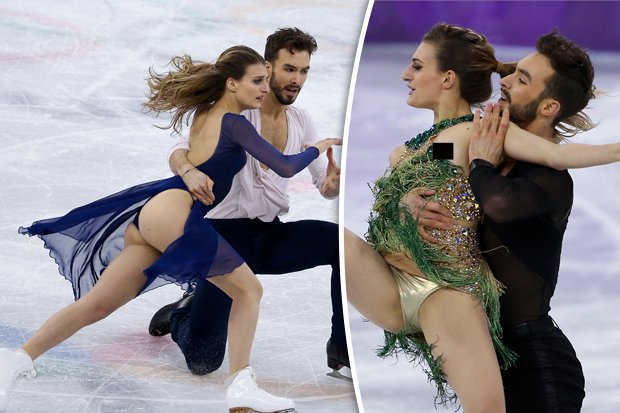 Daily Star on Twitter: "Nip slips and bum flashing: Figure skaters wea...