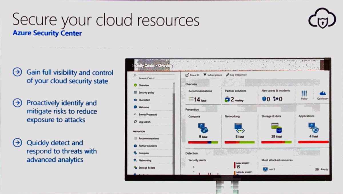 #azure #securityCenter and what it can do for you @ #MSTechSummit