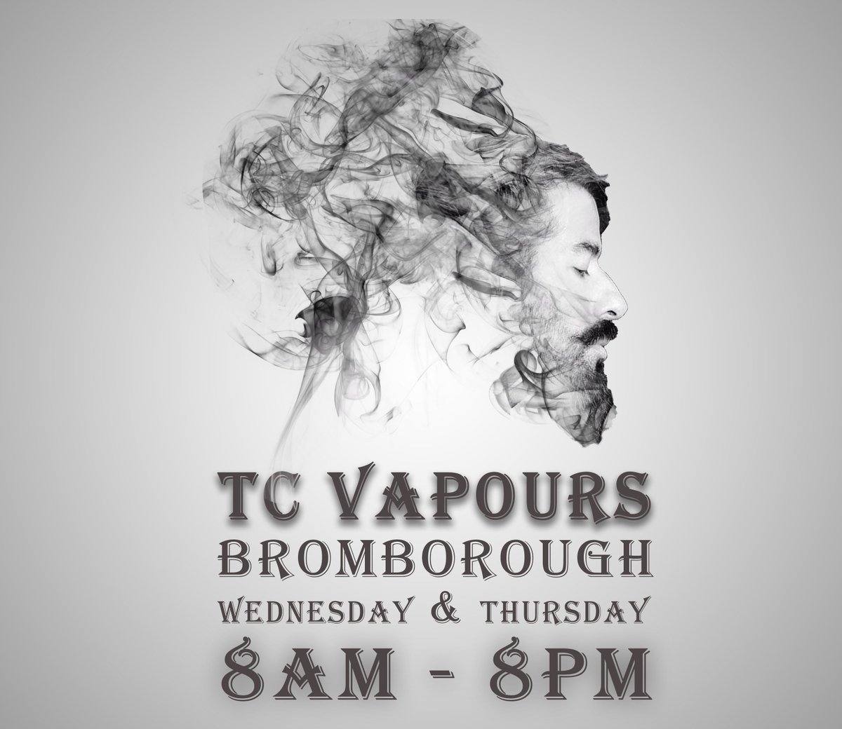 TCVapours's tweet photo. Our Brom store is open today and tomorrow from 8am-8pm and normal hour the rest of the week!
No more rushing after work to get your stock we have you covered ;)
#vape #vapenation #bestvape #cheapvape #qualityvape #vapeinstyle https://t.co/QW0hm2OiAy