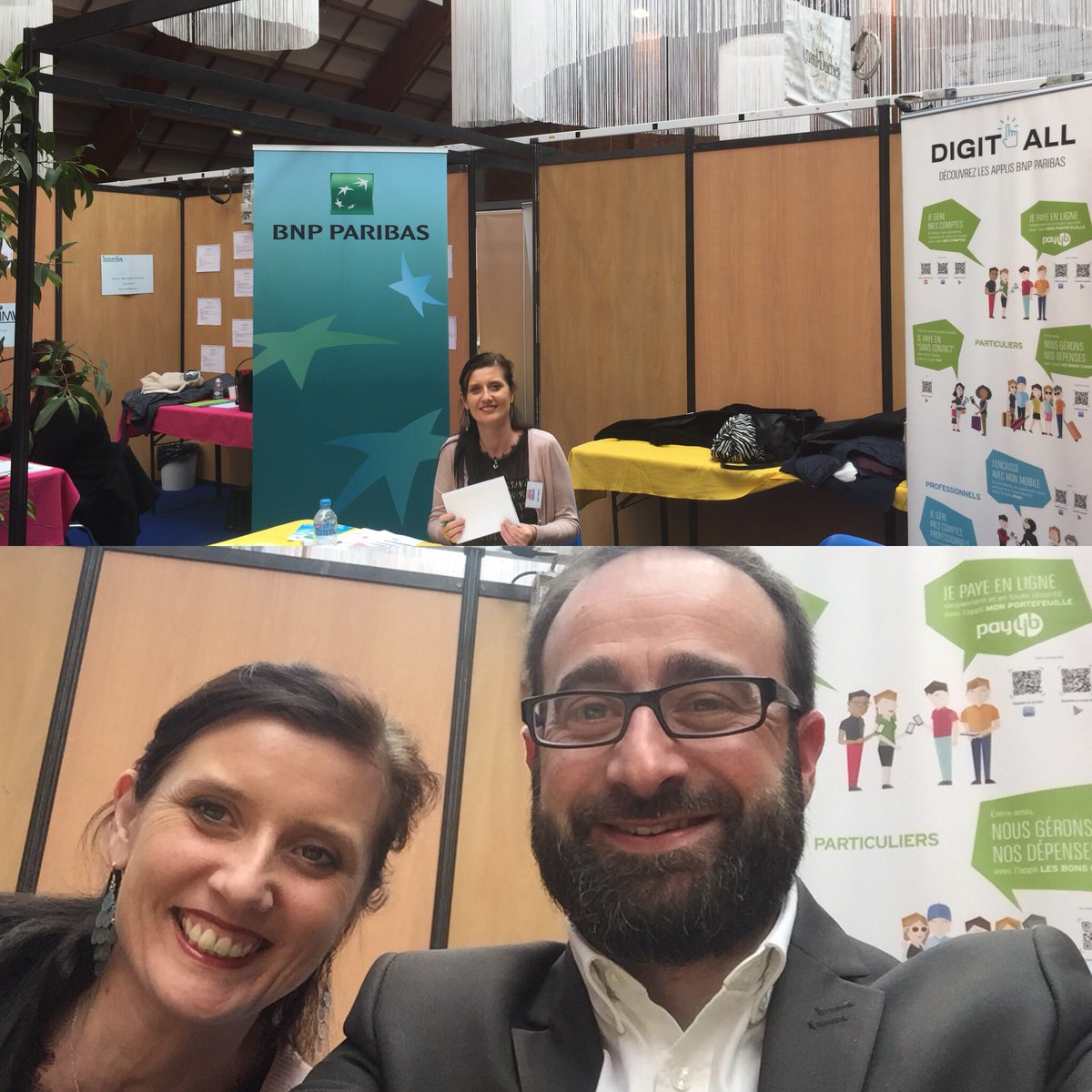 NLittoral's tweet photo. Equipe motivée pour representer #bnpparibas au Forum de l’emploi de Gravelines -141 exposants https://t.co/fpzPNqyEOC