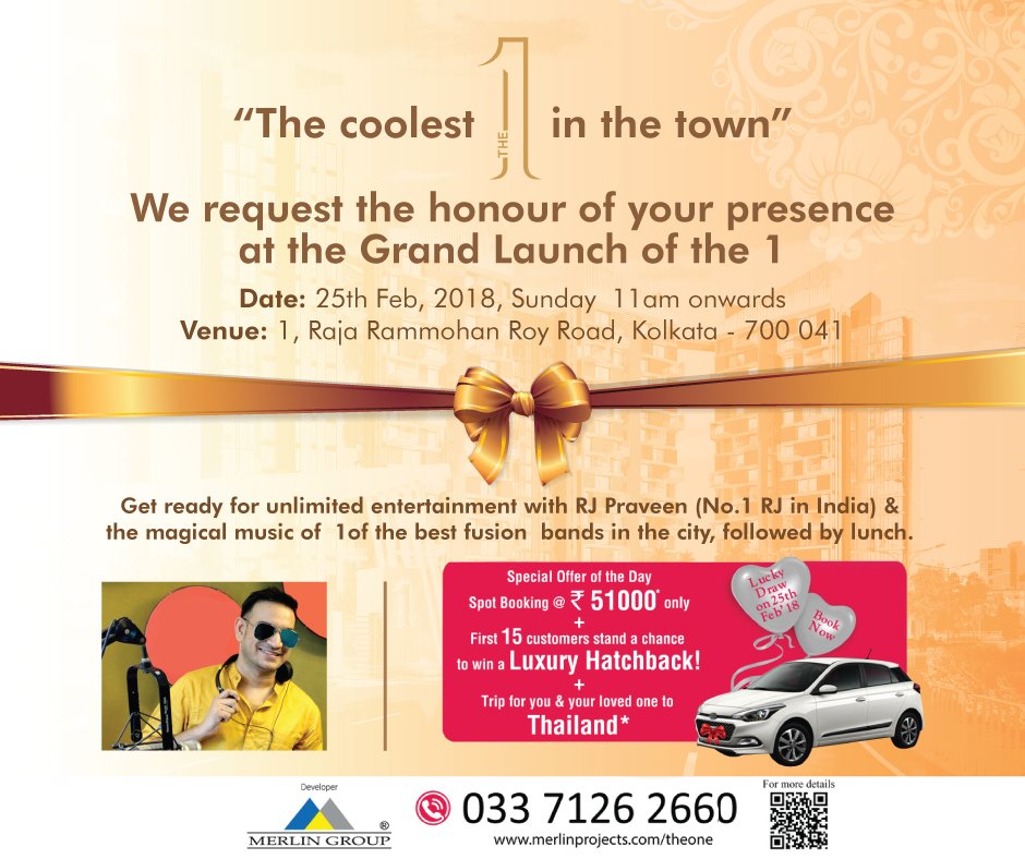 GroupMerlin's tweet photo. Enjoy an enthralling & magical evening with RJ Praveen and best fusion bands in the city. Save the date 25th Feb 2018, 11 am onwards. Participate and enjoy every bit of the grand launch of #MerlinThe1.
#MerlinGroup #LifeatMerlin https://t.co/LHtU37HBY5