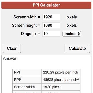 ppi resolution calculator ppi resolution calculator
