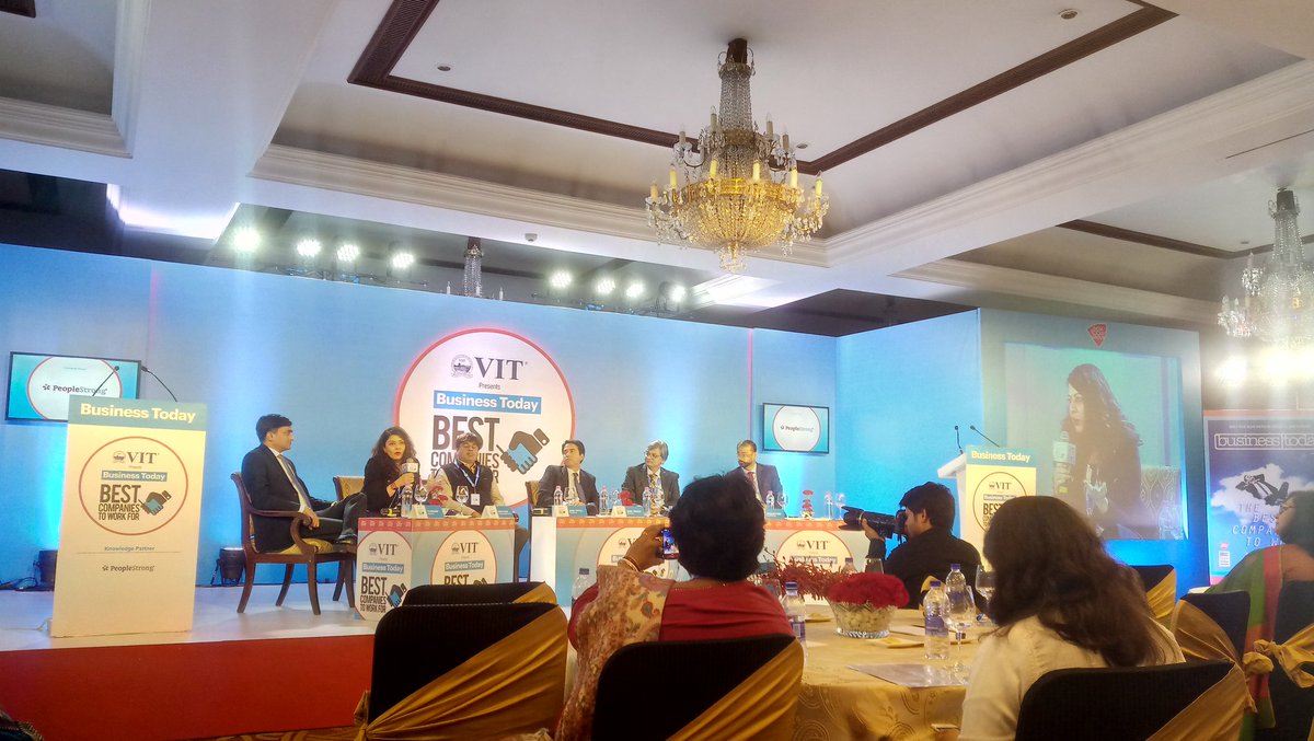 peoplestrong's tweet photo. I want you to value me pay me and promote me as my male counterpart and that is going to win my loyalty, says Shilpa Vaid of @ArvindStore on #GenderEquality at workplaces. #BestPlacesToWorkFor @BT_India #BTBestCompanies https://t.co/MBqqnjeU0x