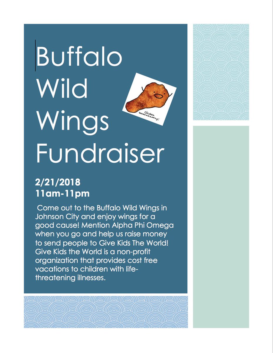 etsuaphio's tweet photo. Come out to BWW and mention APhiO to help raise money for GKTW!! https://t.co/Dn3cDYX9Fv
